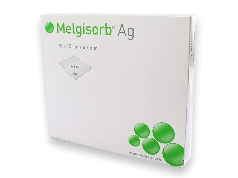 Melgisorb Ag 15x15 cm 1x10 ks