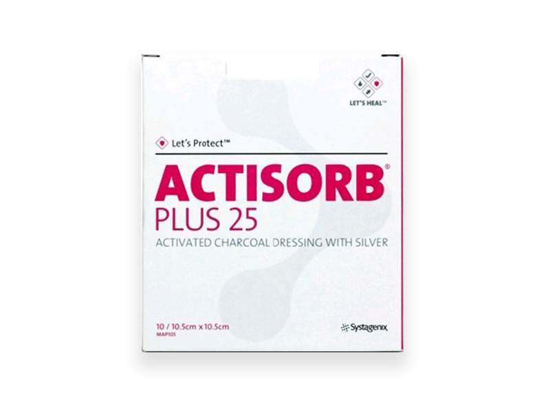 Actisorb Plus 10,5x10,5 cm 1x10 ks