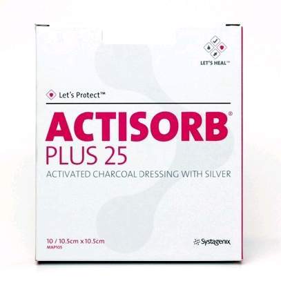 Actisorb Plus 10,5x10,5 cm 1x10 ks
