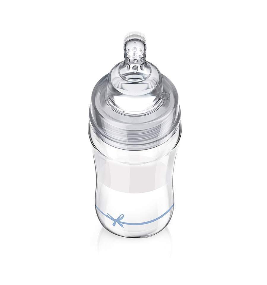 Lovi Kojenecká láhev - Diamond Glass 250ml 3m+ Baby Shower boy