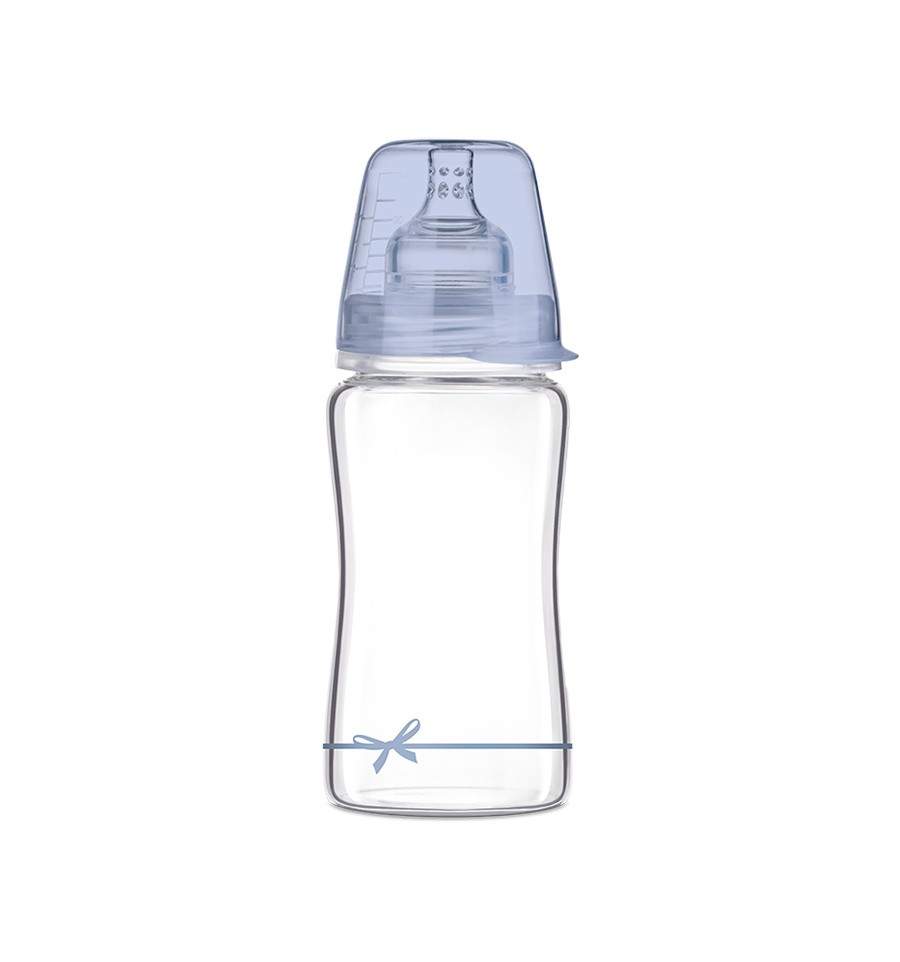 Lovi Kojenecká láhev - Diamond Glass 250ml 3m+ Baby Shower boy