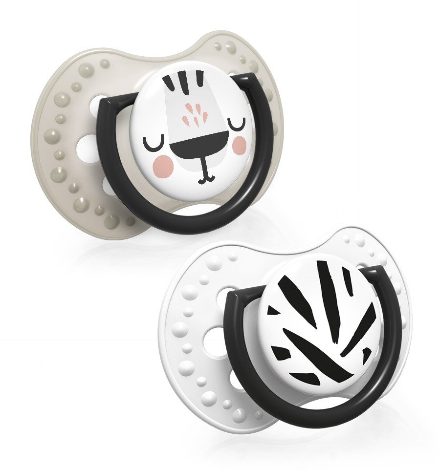 Lovi dynamický utišující dudlík SALT&PEPPER 18m 2 ks