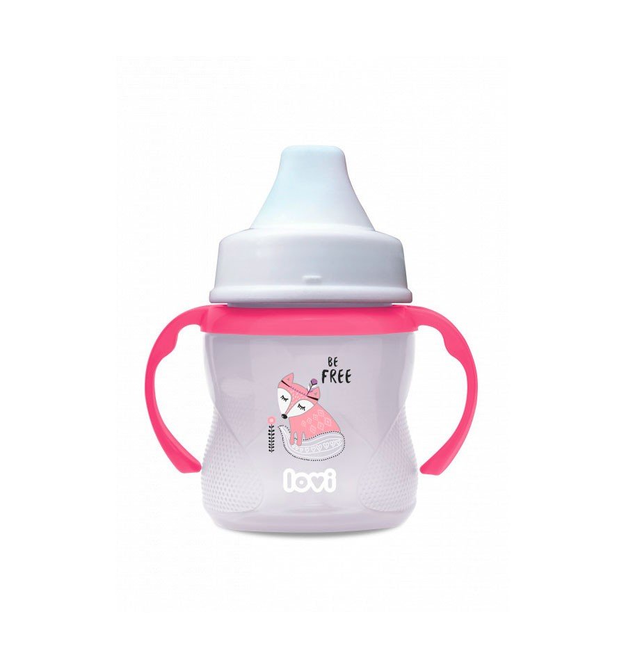 Lovi Netekoucí hrnek 6m+ 150 ml Indian Summer - růžový