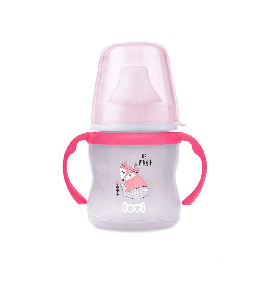 Lovi Netekoucí hrnek 6m+ 150 ml Indian Summer - růžový