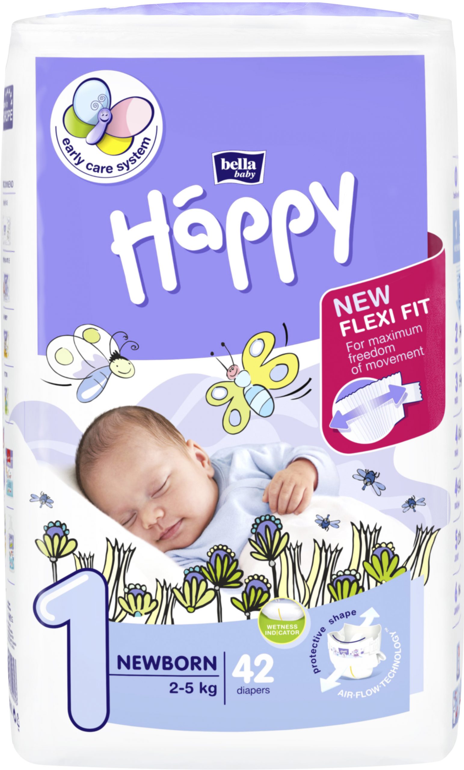 Dětské pleny Happy Newborn - á 42 ks