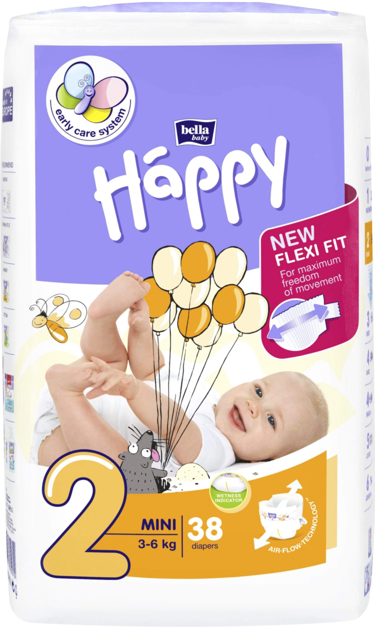 Dětské pleny Happy Mini - á 38 ks