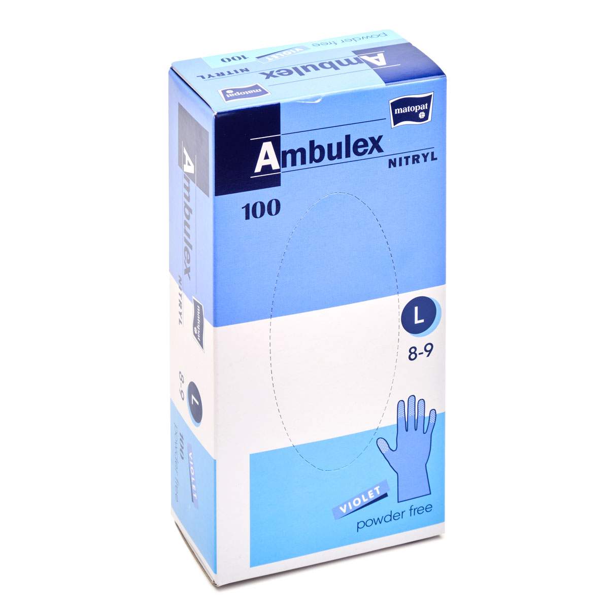 AMBULEX nitrilové nepudrované rukavice, velikost L