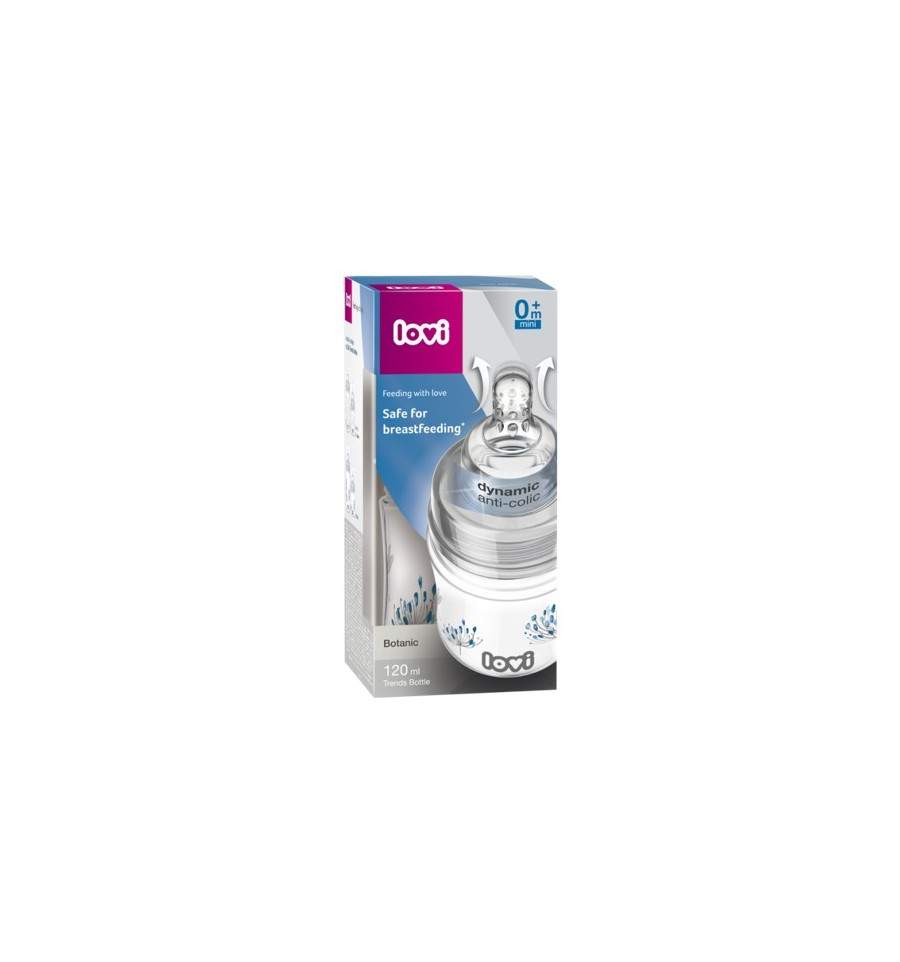Lovi kojenecká láhev Trends Botanic 120 ml 0 m+