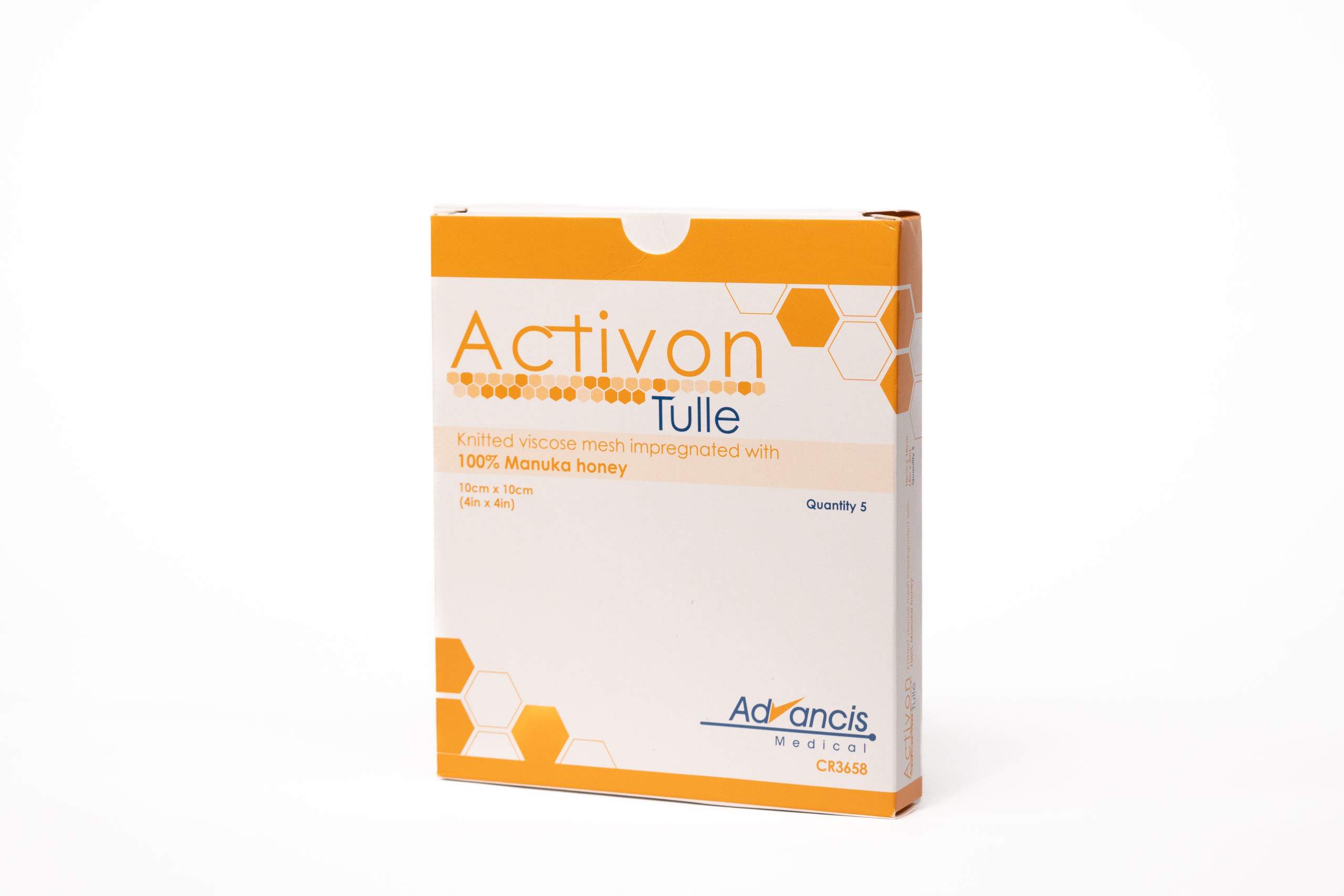 ACTIVON TULLE krytí gázové 3-vrstvé 10x10 cm (balení po 5ks)