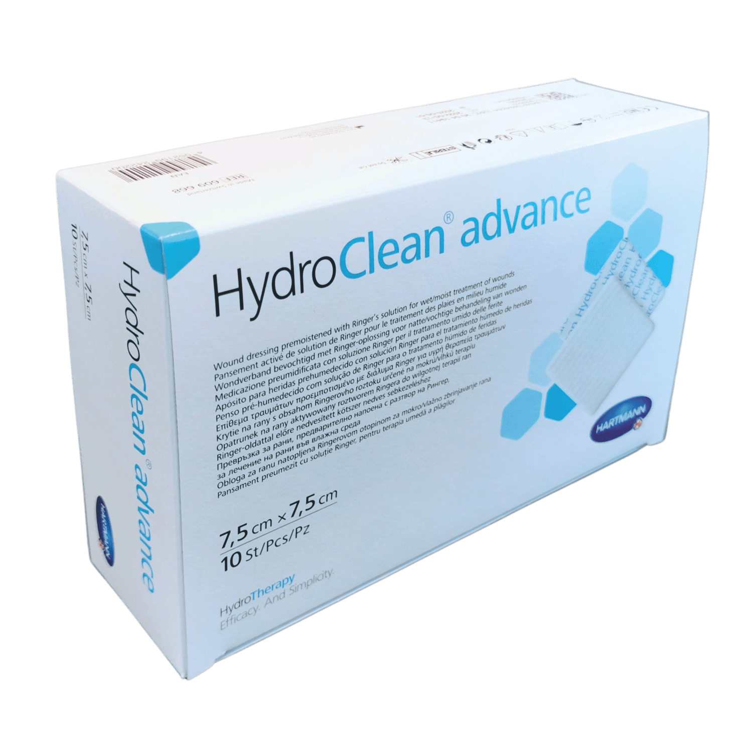 HydroClean advance 7,5x7,5 cm 1x10 ks