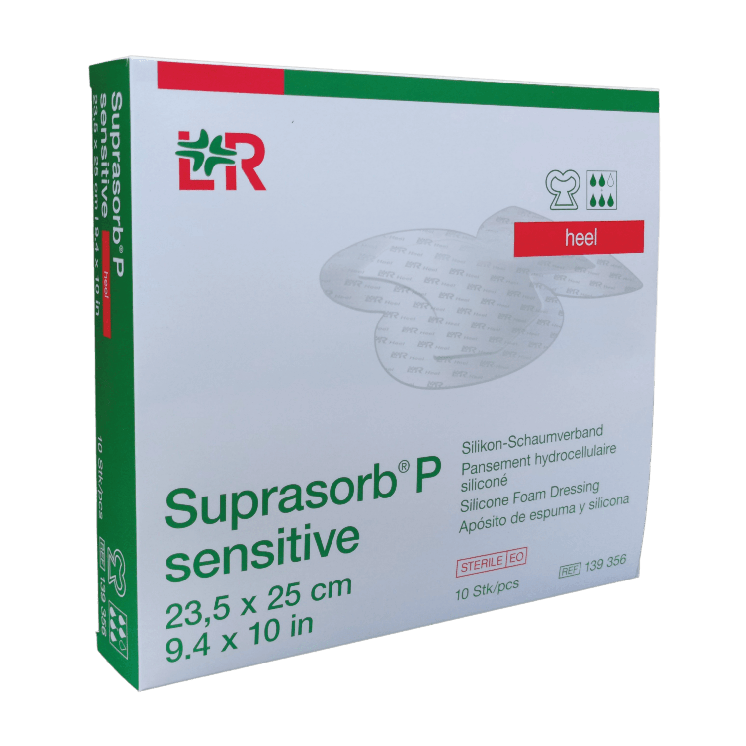 SUPRASORB P SENSITIVE Heel 23,5x25 cm 1x10 ks