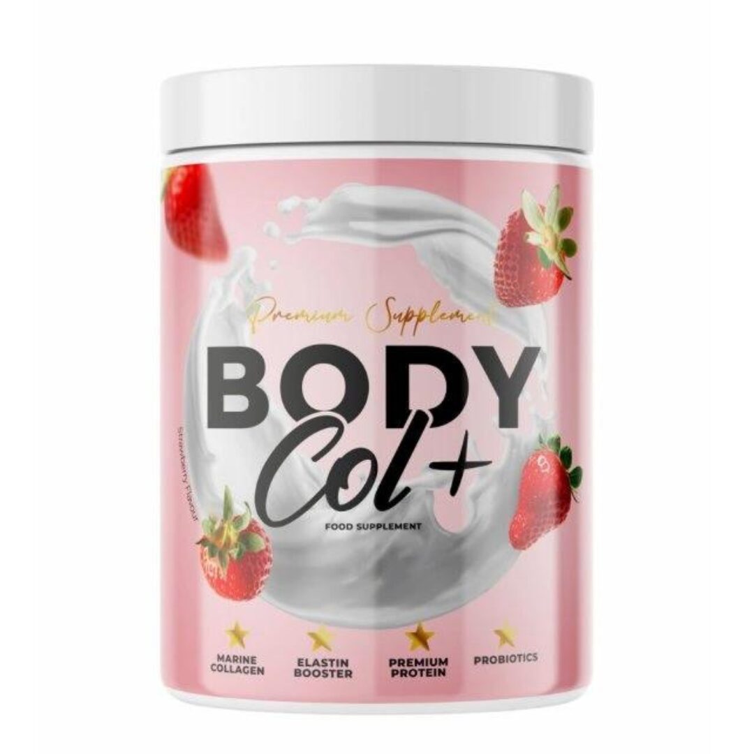 Protein BODY Col +, příchuť jahoda, 500g