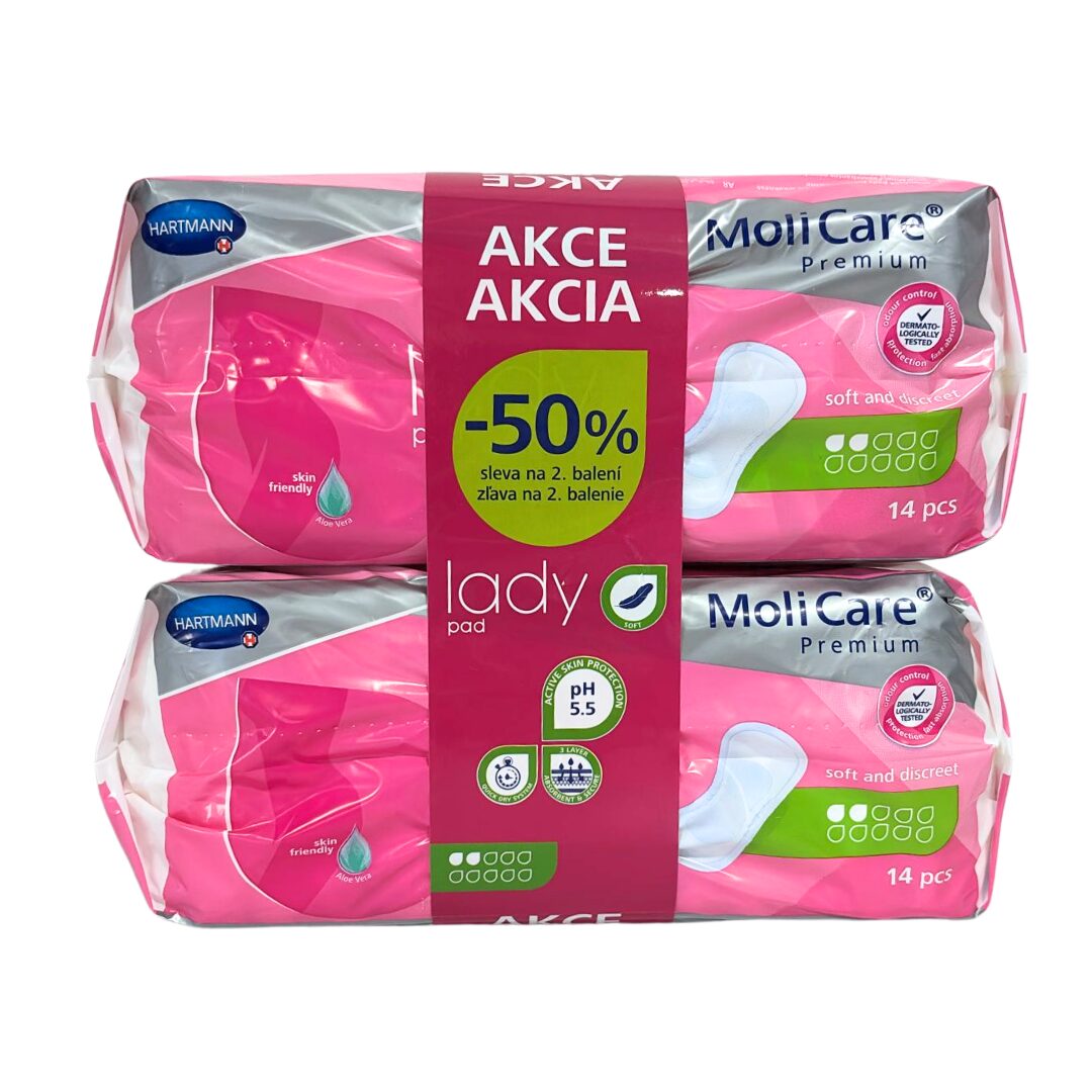 Inkontinenční vložky MoliCare Premium lady pad 2 kapky, AKCE 14+14ks