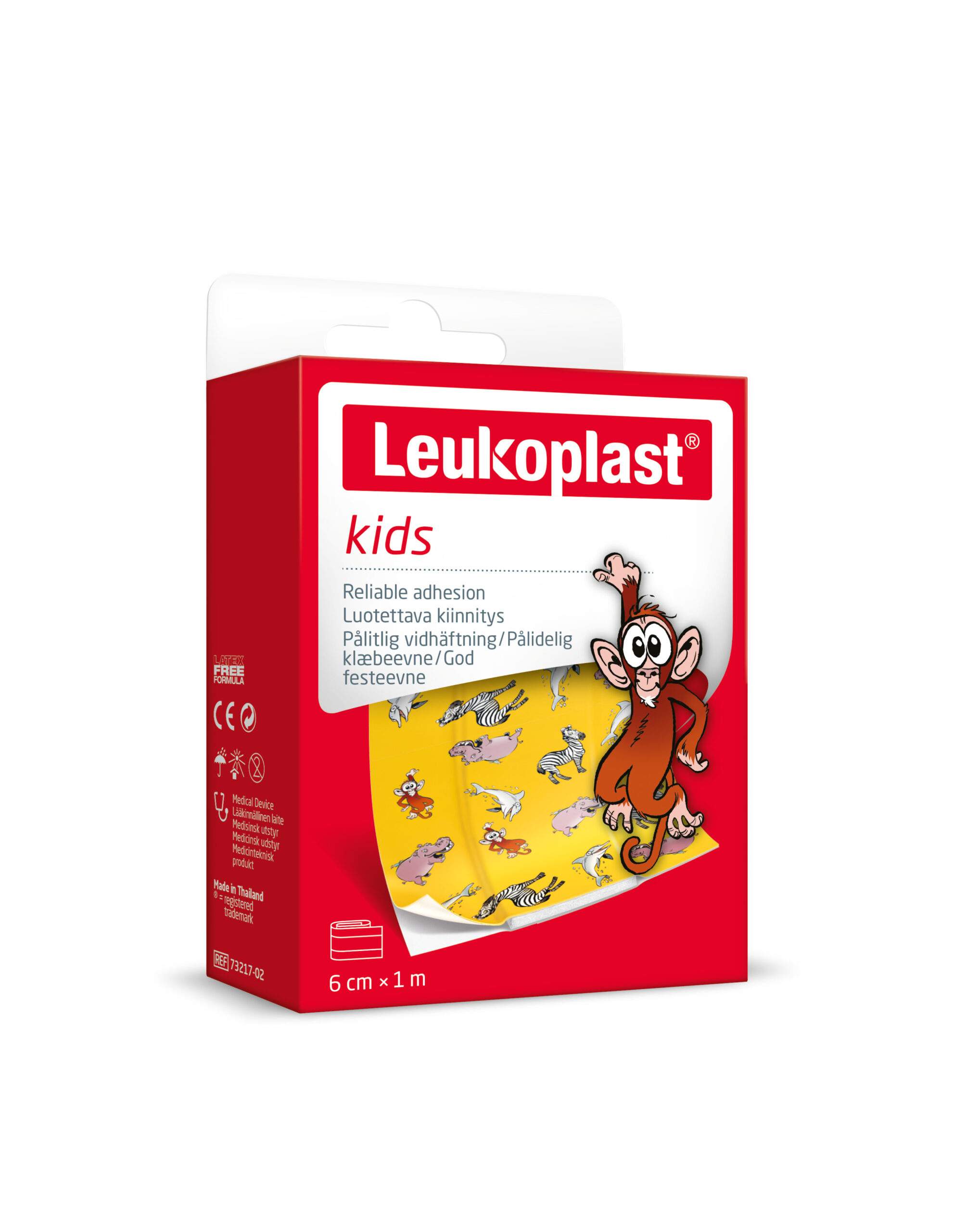LEUKOPLAST KIDS náplast na rány, 6 cm x 1 m, pás ks