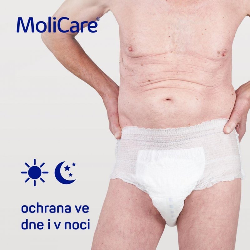 MoliCare Mobile 10 kapek M - Kalhotky natahovací absorpční prodyšné 14 ks