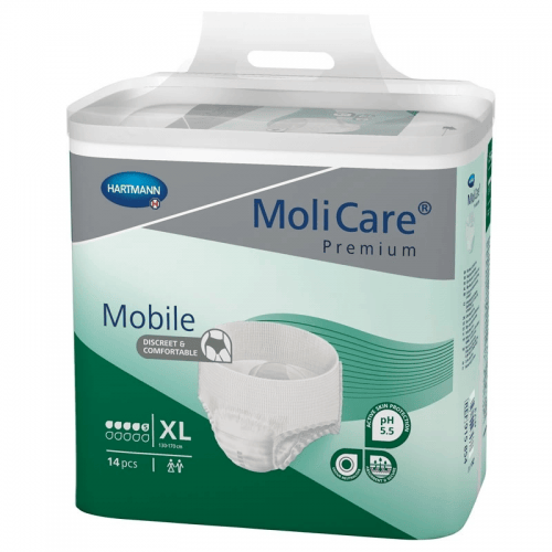 MoliCare Mobile 5 kapek XL - Kalhotky natahovací absorpční prodyšné 14 ks