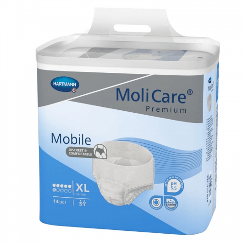 MoliCare Mobile 6 kapek XL - Kalhotky natahovací absorpční prodyšné 14 ks