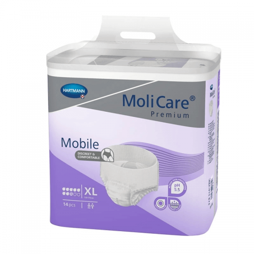 MoliCare Mobile 8 kapek XL - Kalhotky natahovací absorpční prodyšné 14 ks