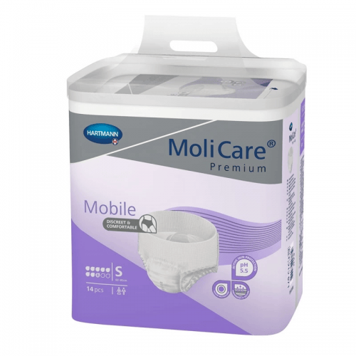 MoliCare Mobile 8 kapek S - Kalhotky natahovací absorpční prodyšné 14 ks