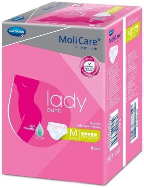 MoliCare Lady Pants 5 kapek M - Kalhotky plenkové absorpční 8 ks