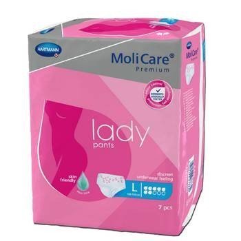 MoliCare Lady Pants 7 kapek L - Kalhotky plenkové absorpční 7 ks