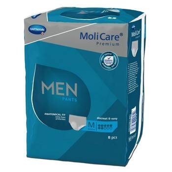 MoliCare Men Pants 7 kapek M - Kalhotky plenkové pro muže 8 ks