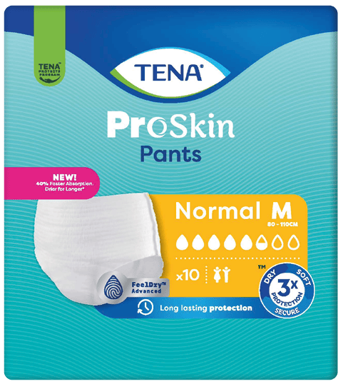 TENA Pants Normal M - Kalhotky Absorpční Natahovací 10ks