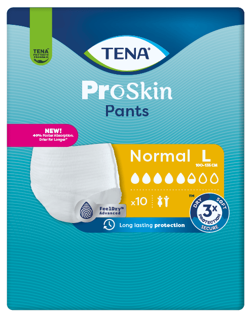 TENA Pants Normal L - Kalhotky absorpční natahovací 10 ks