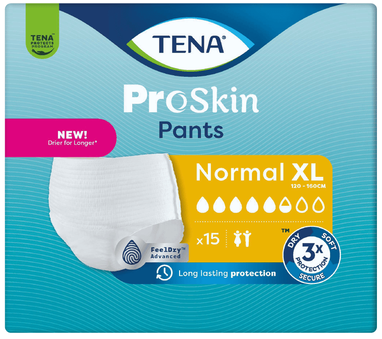 TENA Pants Normal XL - Kalhotky Absorpční Natahovací 15 ks