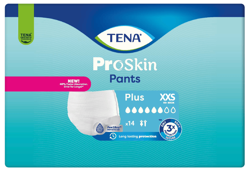 TENA Pants Plus XXS - Kalhotky absorpční natahovací 14 Ks