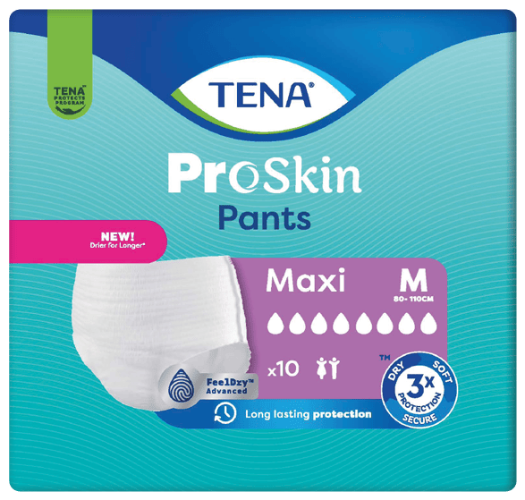 TENA Pants Maxi M - Kalhotky absorpční natahovací 10 ks