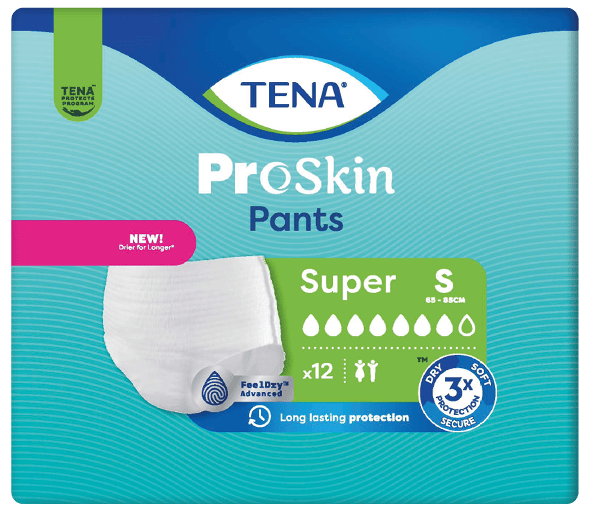 TENA Pants Super S - Kalhotky absorpční natahovací 12 ks
