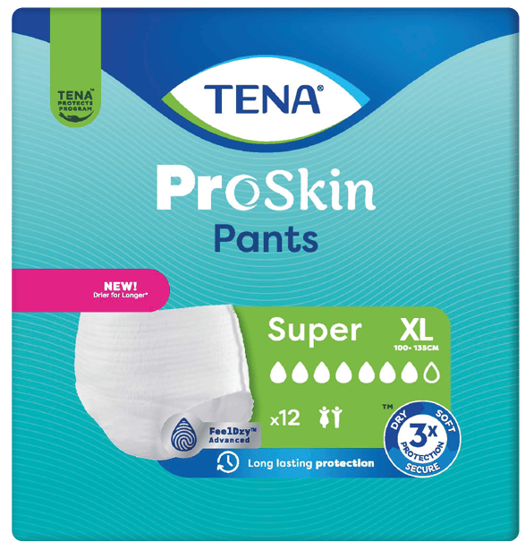 TENA Pants Super XL - Kalhotky absorpční natahovací 12 ks