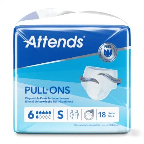 Attends Pull-Ons 6 S - Kalhotky natahovací absorpční 18 ks