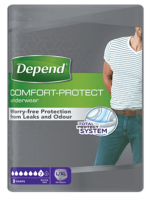 Depend Normal L/XL - Kalhotky natahovací absoprční pro muže 9 ks