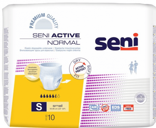 SENI Active Normal S - Kalhotky absorpční natahovací 10 ks SENI Active Normal S - Kalhotky absorpční natahovací 10 ks