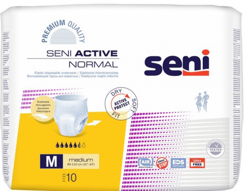 SENI Active Normal M - Kalhotky absorpční natahovací 10 ks SENI Active Normal M - Kalhotky absorpční natahovací 10 ks