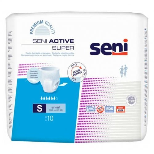 SENI Active Super S - Kalhotky absorpční natahovací 10 ks SENI Active Super S - Kalhotky absorpční natahovací 10 ks