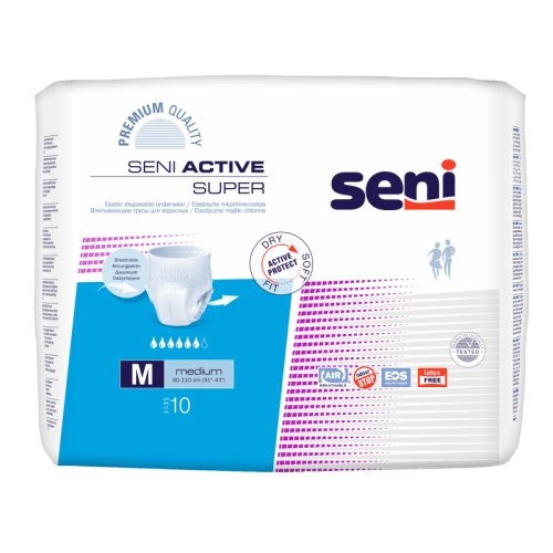 SENI Active Super M - Kalhotky absorpční natahovací 10 ks