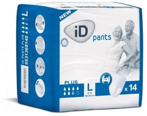 iD Pants Plus L - Kalhotky absorpční prodyšné 14 ks