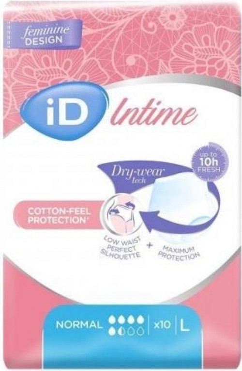 iD Pants Intime Normal L - Kalhotky absorpční plenkové 10 ks