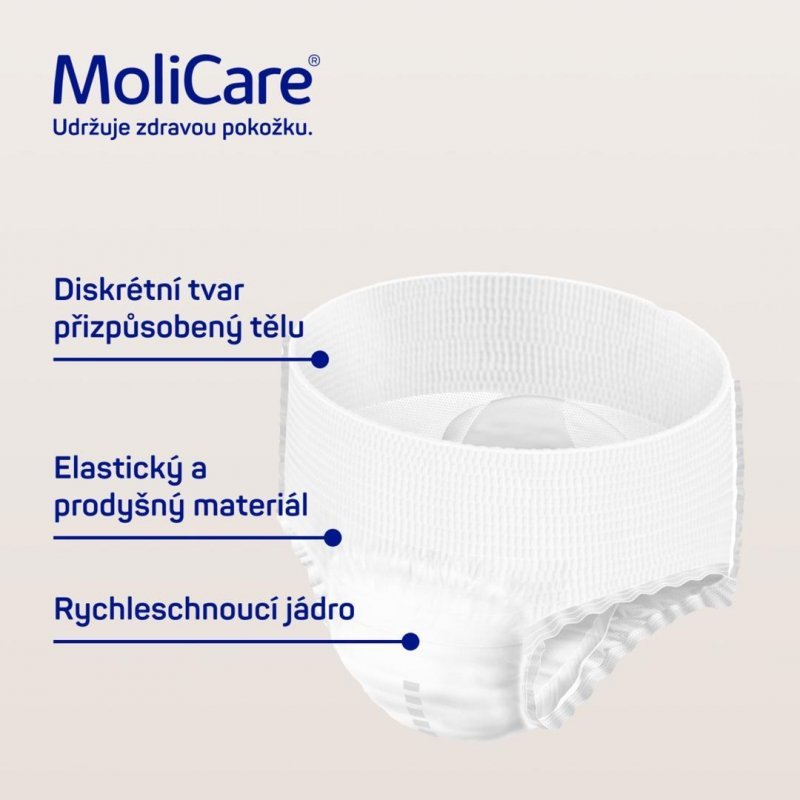 MoliCare Mobile 6 kapek XXL - Kalhotky natahovací absorpční prodyšné 14 ks