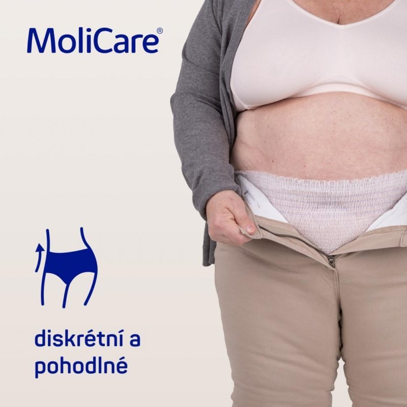 MoliCare Mobile 6 kapek XXL - Kalhotky natahovací absorpční prodyšné 14 ks