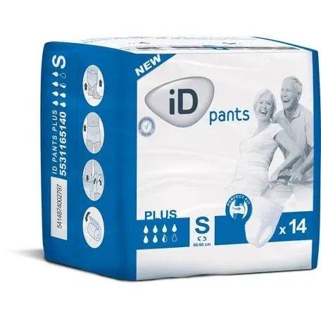 iD Pants Plus S - Kalhotky absorpční prodyšné 14 ks
