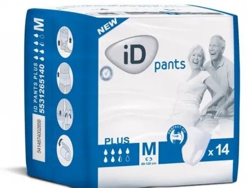 iD Pants Plus M - Kalhotky absorpční prodyšné 14 ks