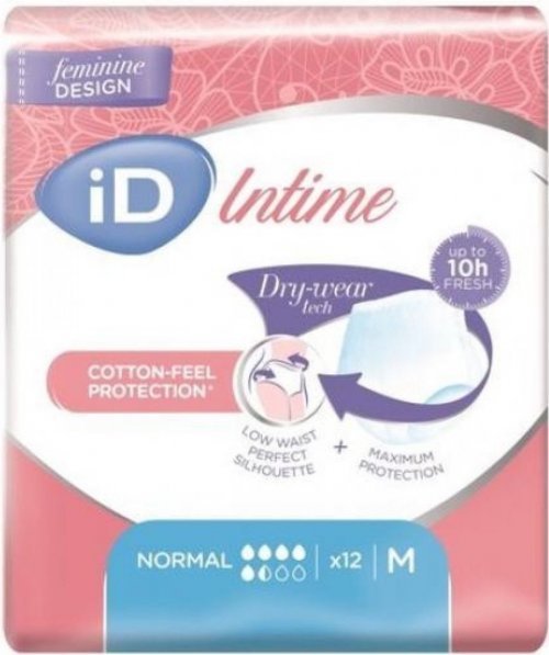 iD Pants Intime Normal M - Kalhotky absorpční plenkové 12 ks