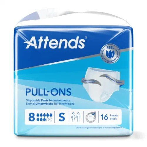Attends Pull-Ons 8 S - Kalhotky natahovací absorpční 16 ks
