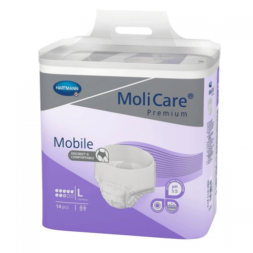 MoliCare Mobile 8 kapek L - Kalhotky natahovací absorpční prodyšné 14 ks