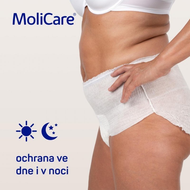 MoliCare Mobile 8 kapek L - Kalhotky natahovací absorpční prodyšné 14 ks