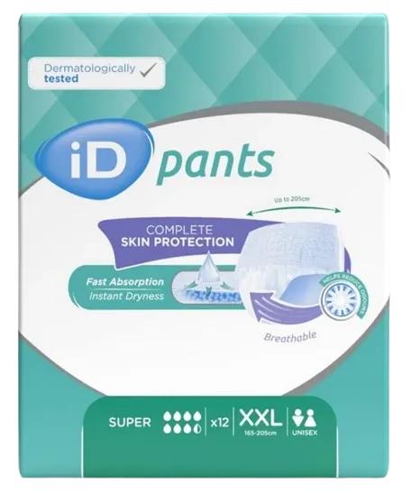 ID Pants Bariatric Super XXL - Kalhotky natahovací absorpční 12 ks
